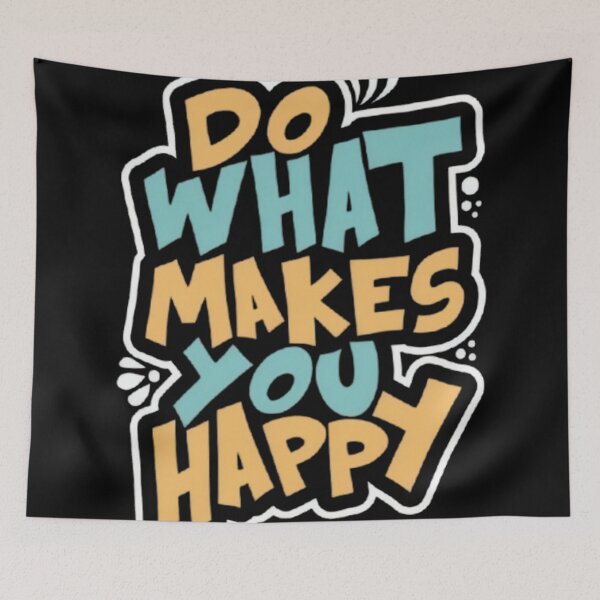 Item preview, Do What Makes You Happy - Vintage Retro Typography Quote designed and sold by UniqYou.