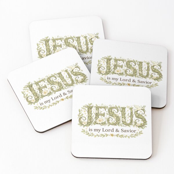 Item preview, Jesus Is My Lord & Savior – Floral Christian Faith Nature Design designed and sold by SoulThread Studio.