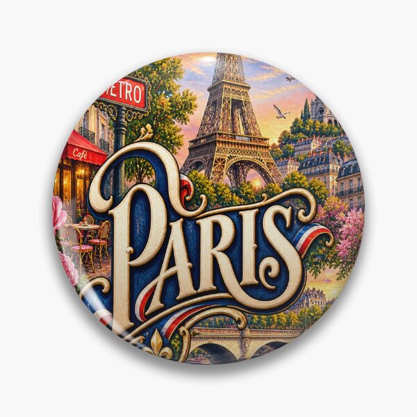Item preview, Paris Eiffel City Art Illustration designed and sold by GraffiCity.