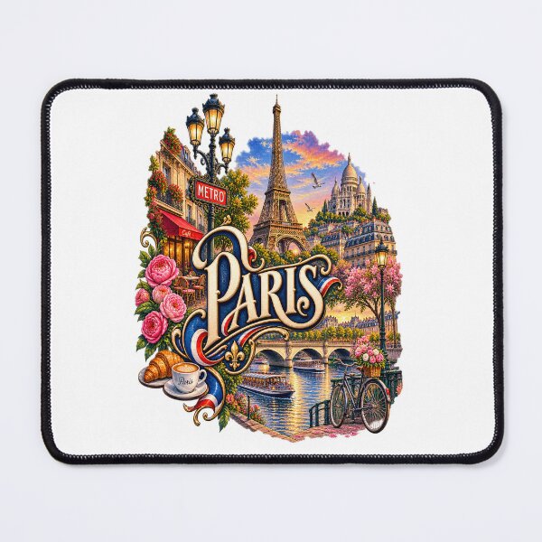 Item preview, Paris Eiffel City Art Illustration designed and sold by GraffiCity.