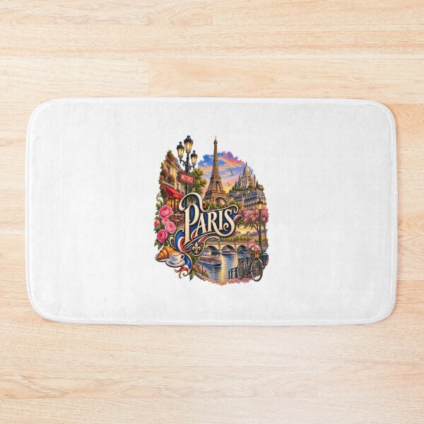 Item preview, Paris Eiffel City Art Illustration designed and sold by GraffiCity.