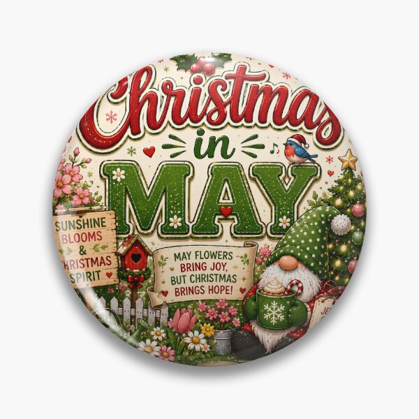 Item preview, Christmas in May – May Flowers & Christmas Spirit designed and sold by FindYouByZ.