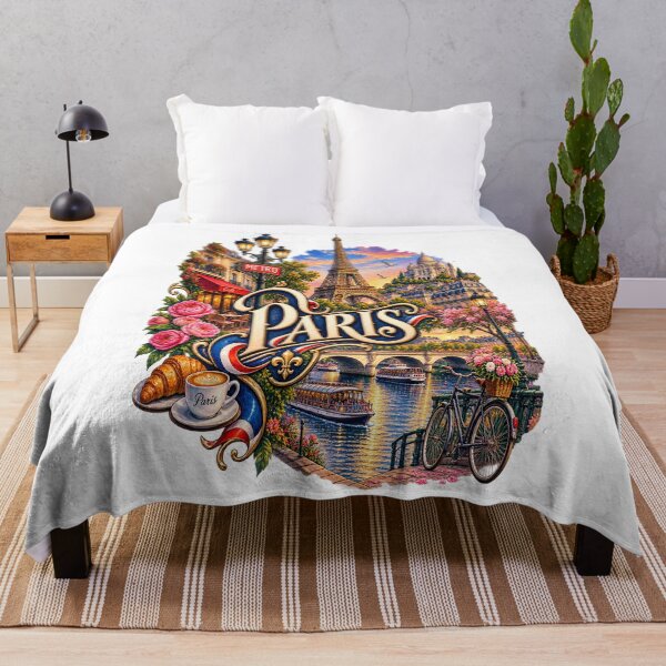 Item preview, Paris Eiffel City Art Illustration designed and sold by GraffiCity.