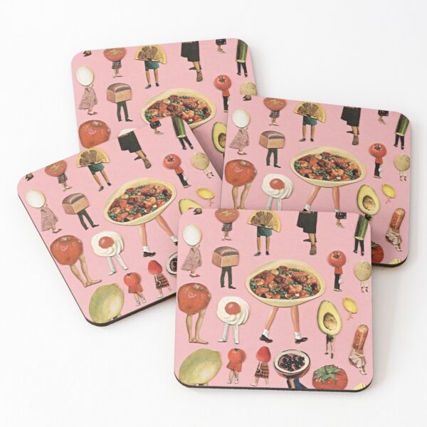 Item preview, Pink Retro Vintage Food Collage designed and sold by pots-shop.