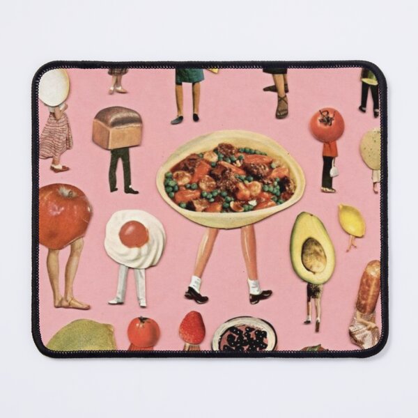 Item preview, Pink Retro Vintage Food Collage designed and sold by pots-shop.