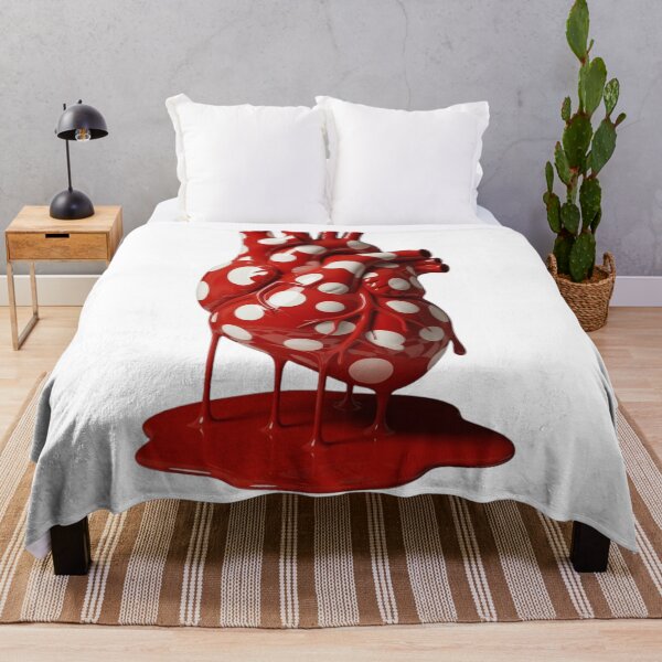Item preview, Melting Polka Dot Anatomical Heart Pop Art designed and sold by YourColorsWall.
