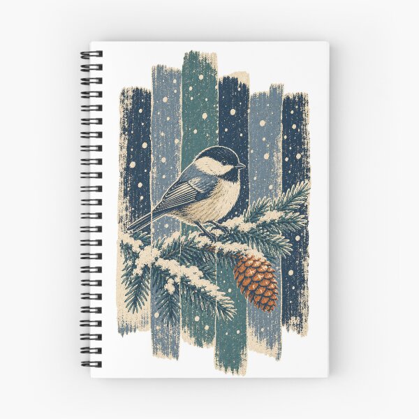 Item preview, Chickadee on the Spruce Bough Wild Bird Wildlife Art designed and sold by VisualArtsOasis.
