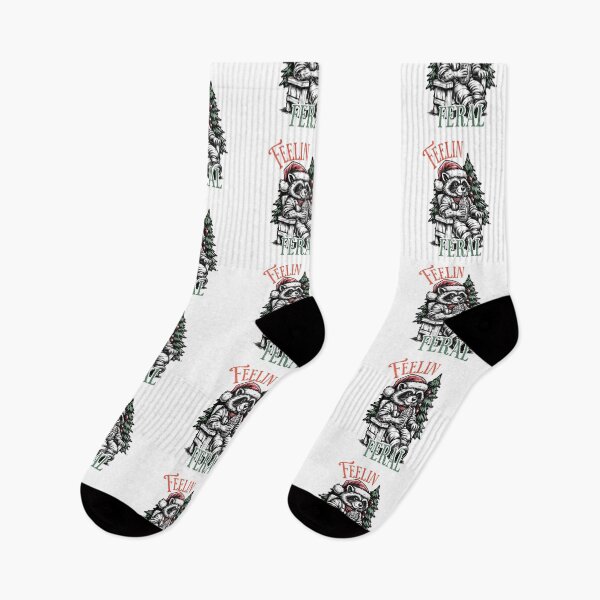 Item preview, Raccoon Christmas Feelin Feral Funny Holiday Design designed and sold by FuzionRaptor.