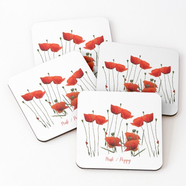 Item preview, Red poppies designed and sold by I'm Magdalena .