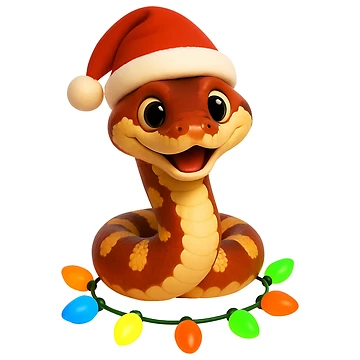 Artwork thumbnail, Christmas Blood Python by Sillytoe