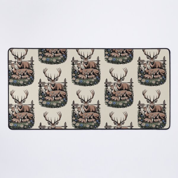 Item preview, Deer Family Wildflower Meadow Vintage Illustration designed and sold by NuvoraNest.