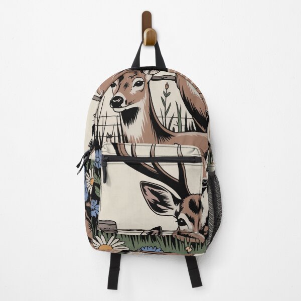 Item preview, Deer Family Wildflower Meadow Vintage Illustration designed and sold by NuvoraNest.