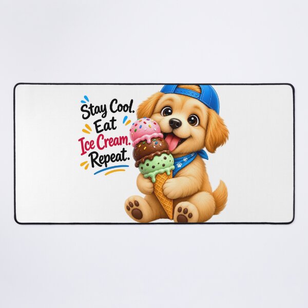 Item preview, Stay Cool Eat Ice Cream Repeat designed and sold by HoMya.