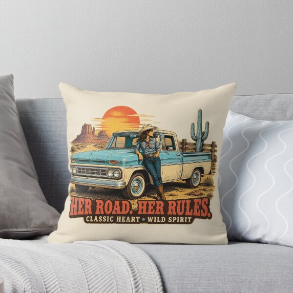 Item preview, Her Road Her Rules Western Cowgirl designed and sold by Retro Arabica.