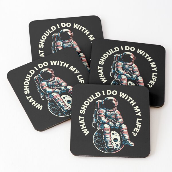 Item preview, Astronaut Space "WHAT SHOULD I DO WITH MY LIFE?" designed and sold by FeverVoid.