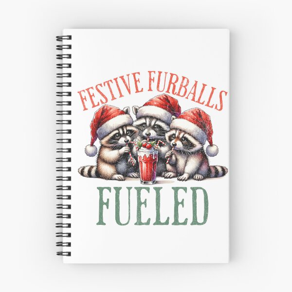 Item preview, Raccoon Christmas Festive Furballs Funny Holiday Design designed and sold by FuzionRaptor.