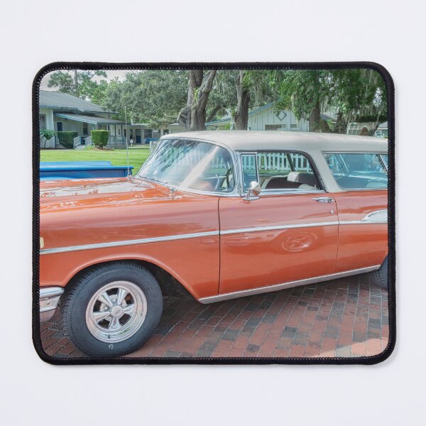 Item preview, 1957 Chevrolet Nomad Station Wagon Adobe Beige and Imperial Ivory Technical Blueprint Car Poster designed and sold by RichFrancoCars.