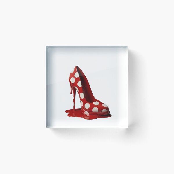 Item preview, Melting Polka Dot High Heel Pop Art designed and sold by YourColorsWall.
