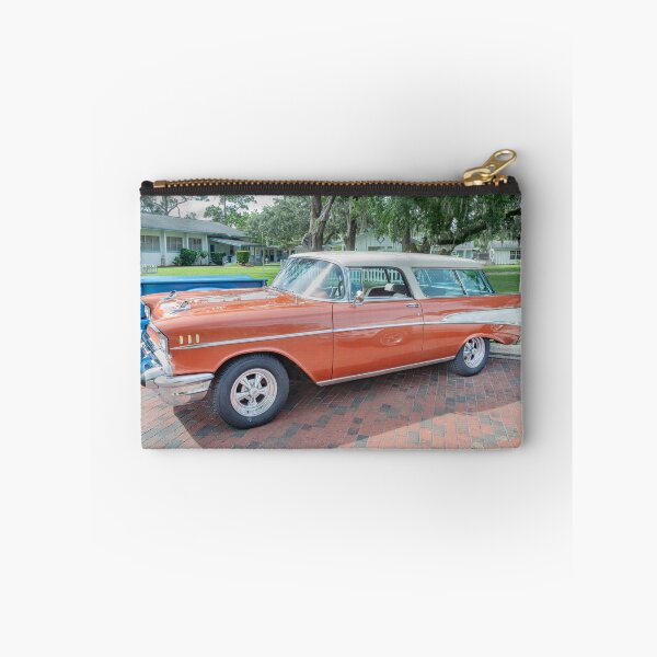 Item preview, 1957 Chevrolet Nomad Station Wagon Adobe Beige and Imperial Ivory Technical Blueprint Car Poster designed and sold by RichFrancoCars.