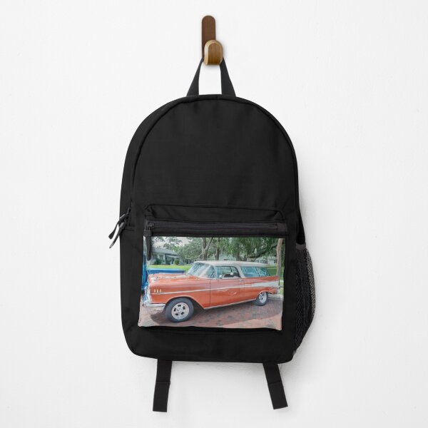 Item preview, 1957 Chevrolet Nomad Station Wagon Adobe Beige and Imperial Ivory Technical Blueprint Car Poster designed and sold by RichFrancoCars.