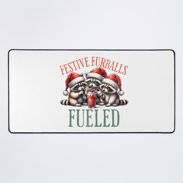 Item preview, Raccoon Christmas Festive Furballs Funny Holiday Design designed and sold by FuzionRaptor.