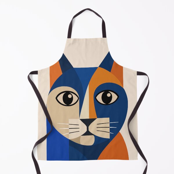 Item preview, Abstract Cubist Cat with Whiskers designed and sold by BlueBerry45.