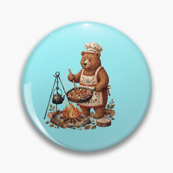 Item preview,  Chef Bear Campfire Cooking designed and sold by TeeARTHY.