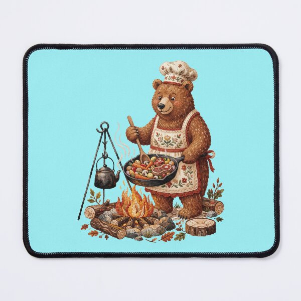 Artikelvorschau, Chef Bear Campfire Cooking entworfen und verkauft von TeeARTHY.