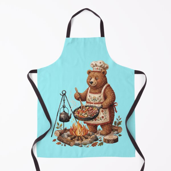 Item preview, Chef Bear Campfire Cooking designed and sold by TeeARTHY.