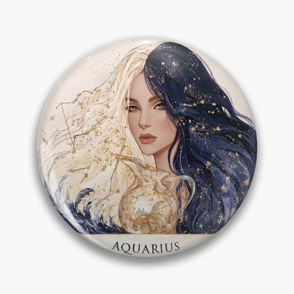 Item preview, Aquarius Zodiac Woman Astrology Celestial Water Bearer Constellation PNG designed and sold by MythicMood.