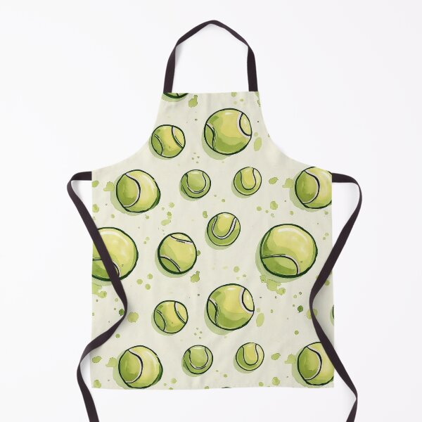 Item preview, Watercolor Tennis Ball Pattern - Cute Sports Illustration Print Design designed and sold by Nine Lives Studio.