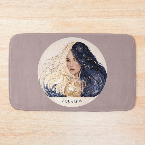 Item preview, Aquarius Zodiac Woman Astrology Celestial Water Bearer Constellation PNG designed and sold by MythicMood.