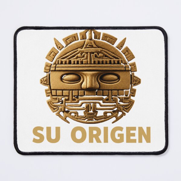 Item preview, Aztec Su Origen - Golden Aztec Sun Stone Mask designed and sold by LC&LCPlatform.