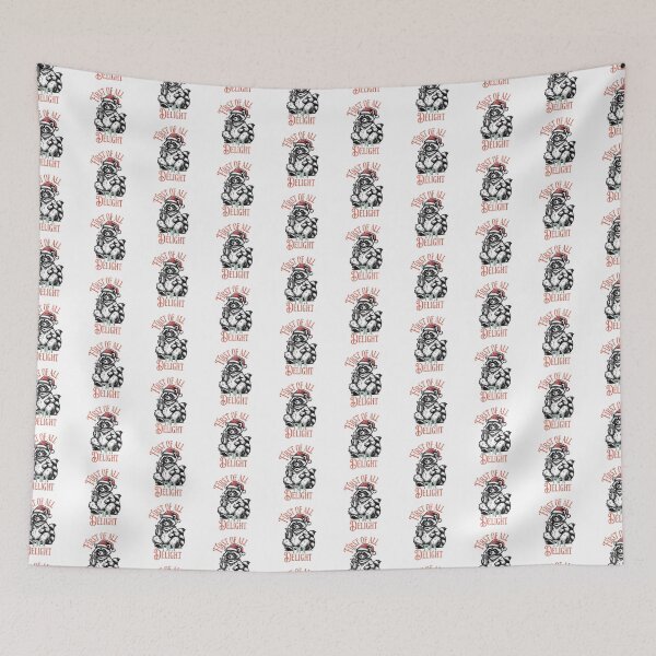 Item preview, Raccoon Christmas First of All Im a Delight Funny Design designed and sold by FuzionRaptor.