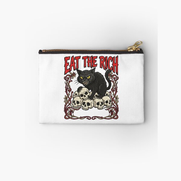 Item preview, Eat The Rich Black Cat designed and sold by TeeARTHY.