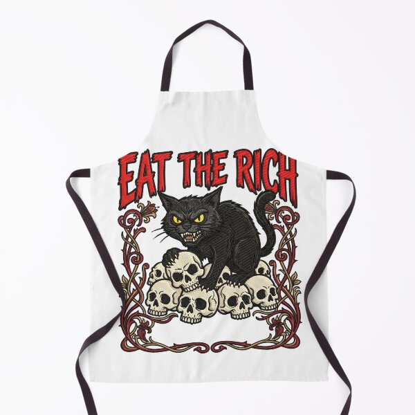 Item preview, Eat The Rich Black Cat designed and sold by TeeARTHY.
