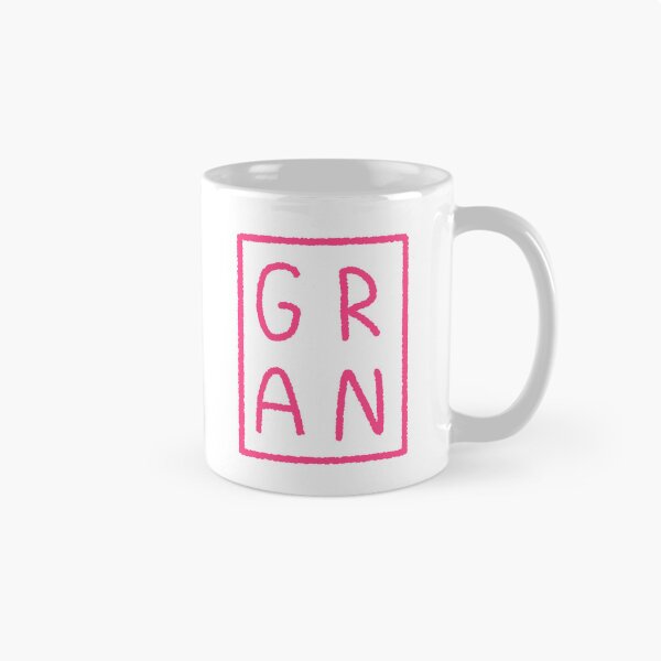 Item preview, Square GRAN simple hot pink wiggly lettering  designed and sold by FrenchieBoops.