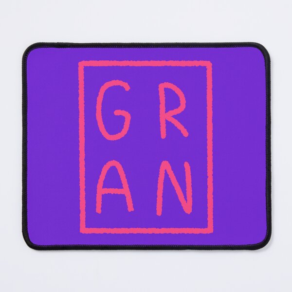 Item preview, Square GRAN simple hot pink wiggly lettering  designed and sold by FrenchieBoops.