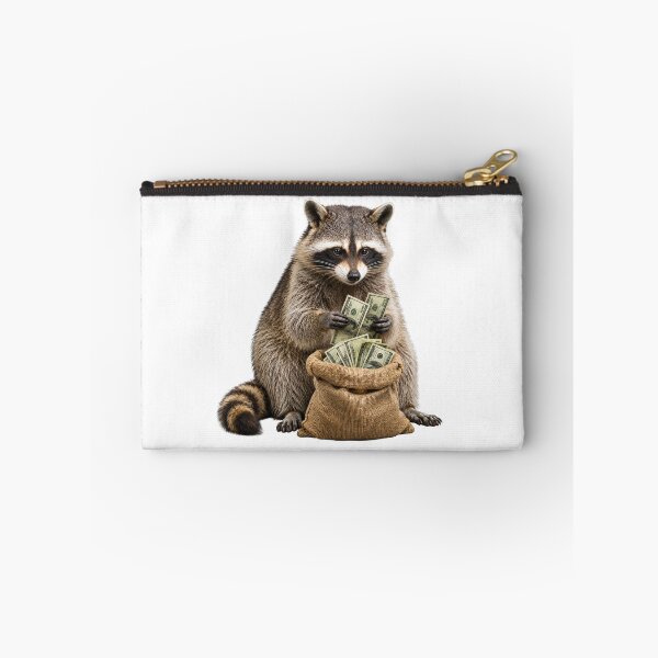 Item preview, Raccoon Counting Cash With Money Bag designed and sold by Kolibra.