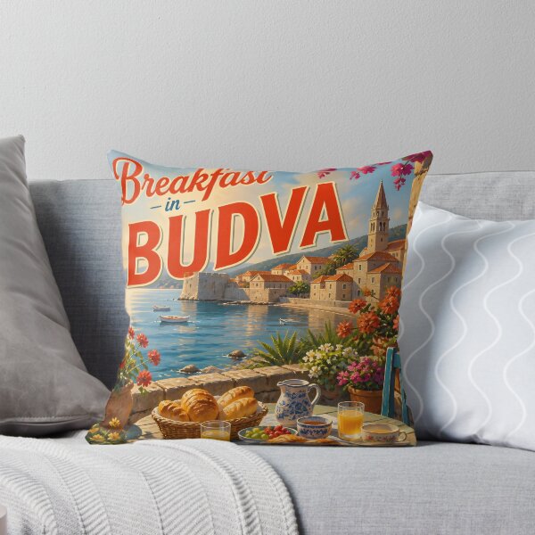 Item preview, Budva Coastal Travel Poster designed and sold by LSVart.