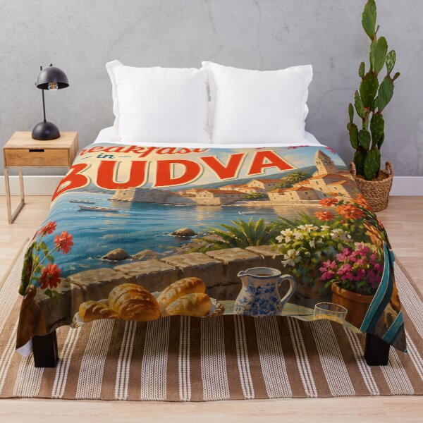Item preview, Budva Coastal Travel Poster designed and sold by LSVart.