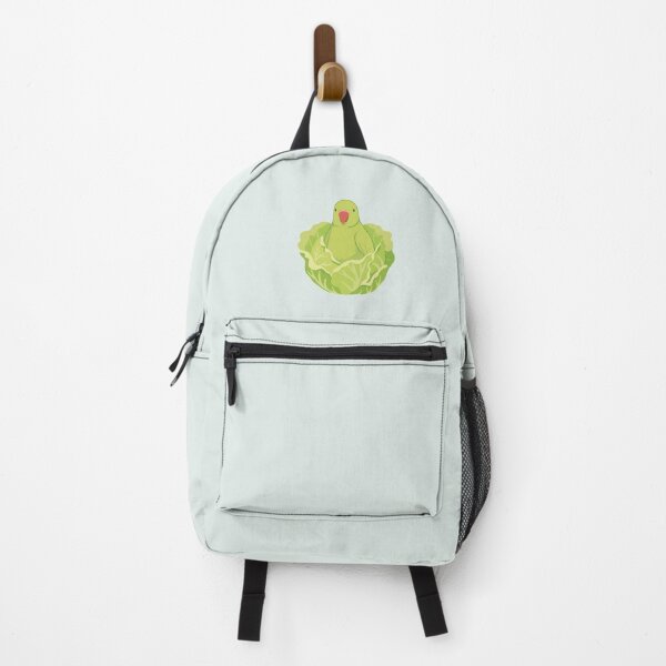 Item preview, Green Ring-Necked Parakeet Parrot Bird in Lettuce Nest designed and sold by Crayon Cup.