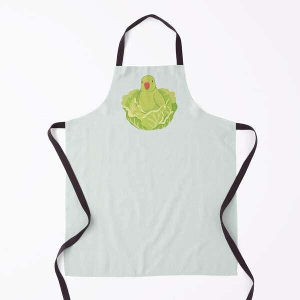 Item preview, Green Ring-Necked Parakeet Parrot Bird in Lettuce Nest designed and sold by Crayon Cup.