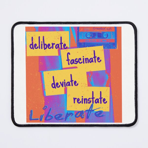 Item preview, INXS Mediate Liberate - Kick Album Lyrics Minimalist Art designed and sold by pulse_retail.
