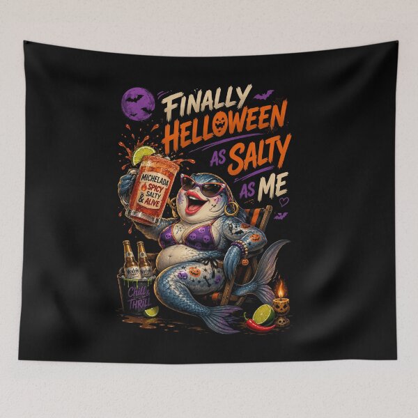 Item preview, Finally Someone As Salty As Me – Halloween Sardine designed and sold by Cardio Boutique.