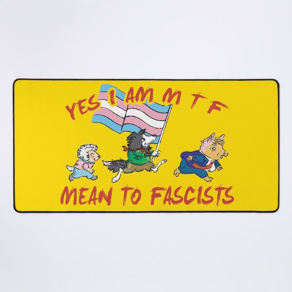 Item preview, yes i am mtf. mean to fascists (queer) designed and sold by remerasnerdas.