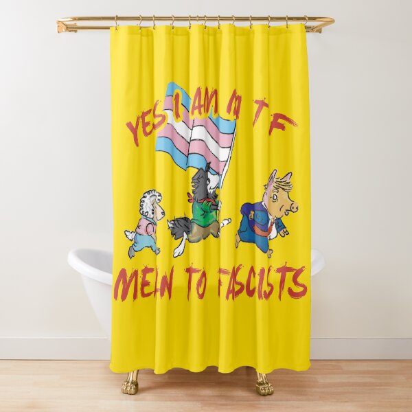 Item preview, yes i am mtf. mean to fascists (queer) designed and sold by remerasnerdas.