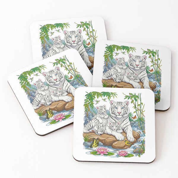 Item preview, White Tiger Family Bamboo designed and sold by TeeARTHY.