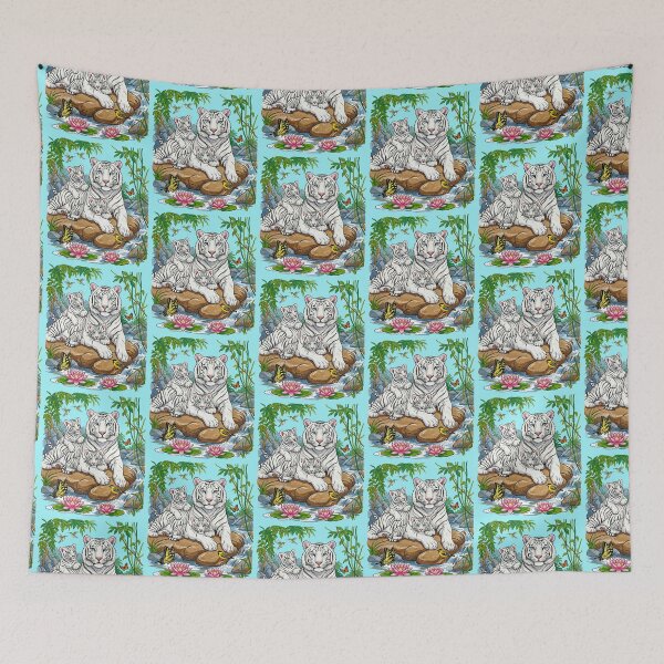 Item preview, White Tiger Family Bamboo designed and sold by TeeARTHY.