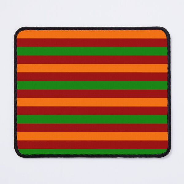 Item preview, Orange And Green Stripes Design Red designed and sold by PatternTitan.